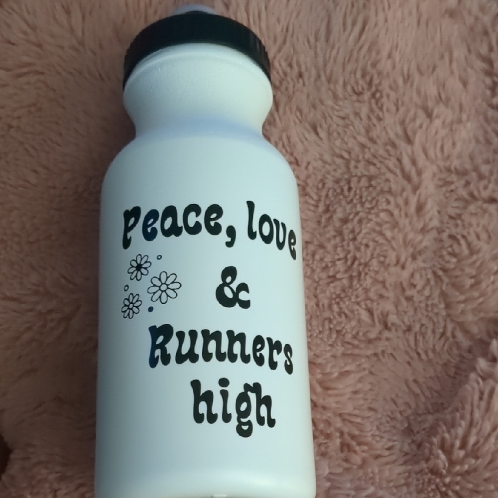 White Motivational Water Bottle
